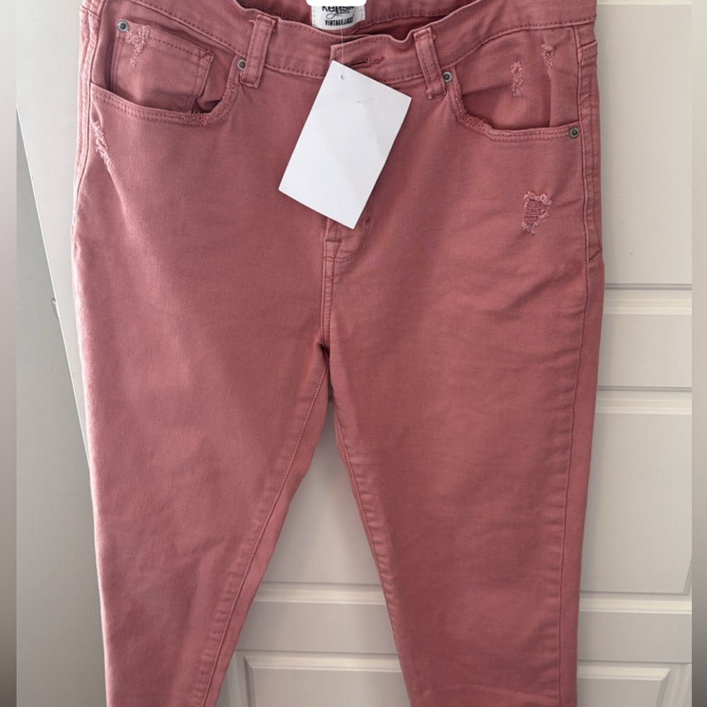 Mossimo Pink Distressed Jeans